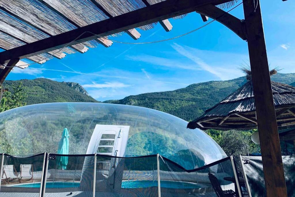 2P Au Coeur Des Montagnes Avec Piscine Chauffee Apartment Puget-Théniers Екстериор снимка